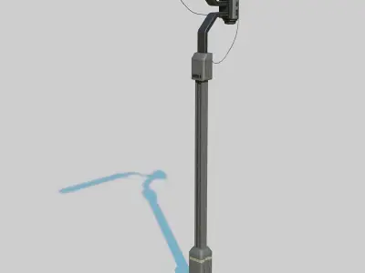 Cyberpunk Street Lamp 3D model purchase