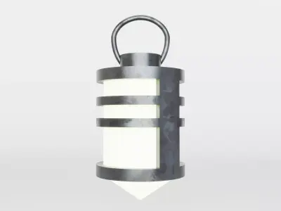 Modern Hanging Lamp Low Poly 3D Model Low-poly 3D model