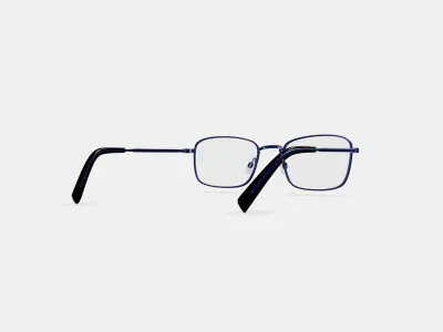 Thurston Eyeglasses in Brushed Navy 3D model