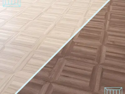 Parquet - Laminate - Wooden floor 2 in 1 Low-poly 3D model 133