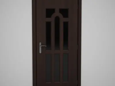 CGAxis Door 3D model 4