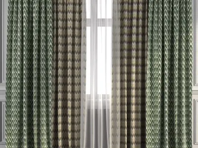 Curtain Set 269 3D model
