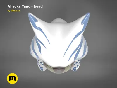 Ahsoka Tano head 3D print model