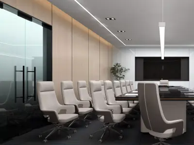 Modern Conference Room 3D model