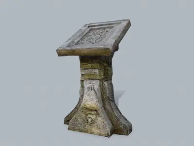 lectern Low-poly 3D model