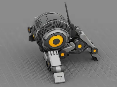 BATTLE DROID IRA rigged animated 3D model