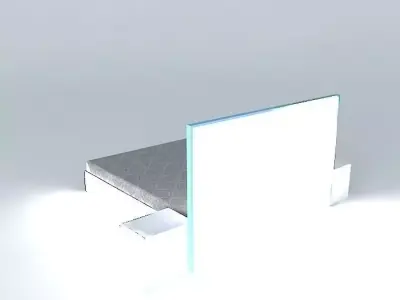 bed with light Free 3D model