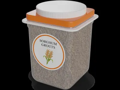 Other groats Sorghum Groats Low-poly 3D model