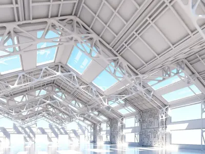 Futuristic Architectural Interior 20 3D model