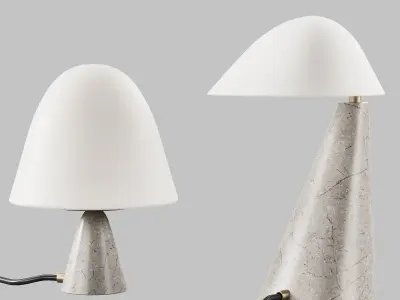 385 Fredericia Fellow and Meadow table lamps By Space Copenhagen 3D model