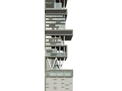 ANTILIA HOUSE MUMBAI 3D model