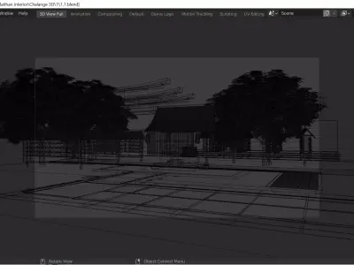 Kuil Japan  3D model