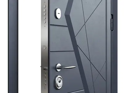 Door Steel Art Iceberg 3D model