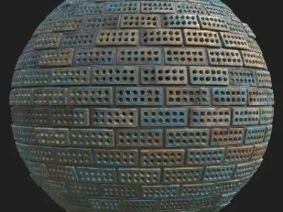 Brickwalls brick sphere 3D model