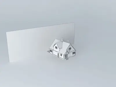 Cottage house in middle of forest Free 3D model