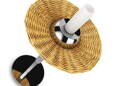 Wicker Table Lamp 3D model