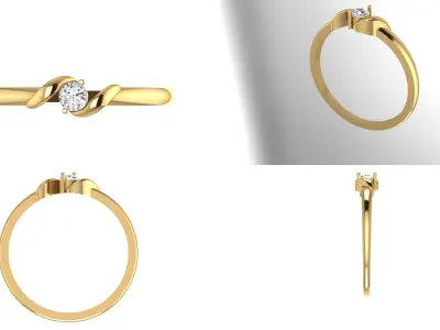 Finger Rings collection printable 3D print model 2