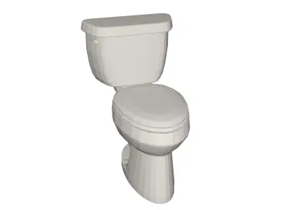 Toilet Low-poly 3D model get