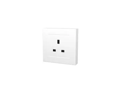 Switch Socket UK v1 001 Low-poly 3D model