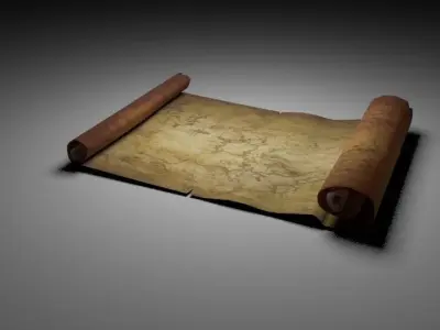 sorcerer desk Free low-poly 3D model