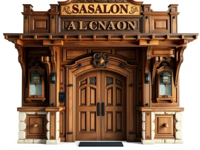 Victorian Style Storefront Model Pack Low-poly 3D model