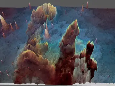 HUBBLE- EAGLE NEBULA- DEEP SKY OBJECT 3D SOFTWARE ANALYSIS 3D print model