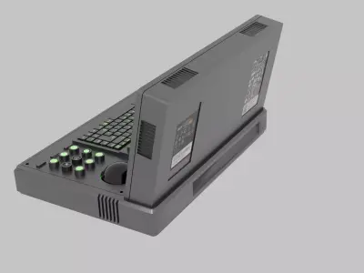 Sci-Fi Computer Workstation 3D model