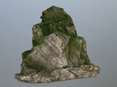skull cave Low-poly 3D model 33