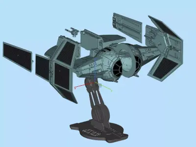TIE AGGRESSOR STAR WARS 3D print model