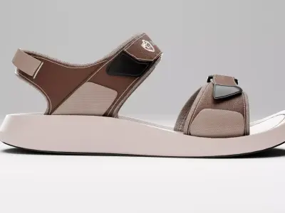 sandals Low-poly 3D model