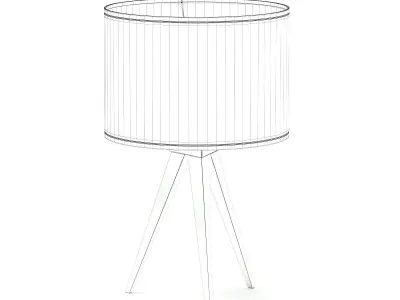 Black Table Lamp 3D Model 3D model