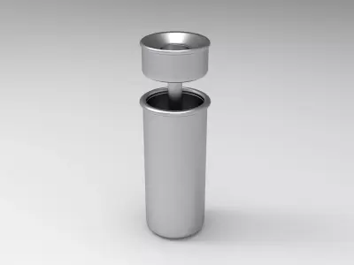 Floor Ashtray Low-poly 3D model