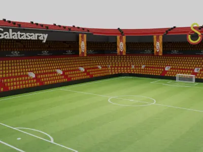 Galatasaray Football Stadium Low-poly 3D model