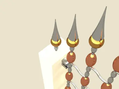 Luxury Gate 3D model