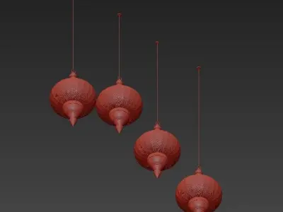 Modern Pendant Light Moroccan Hanging 3D model