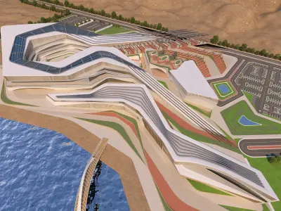 0176 - Geological Museum Architecture 3D Project - 2D Drawings 3D model