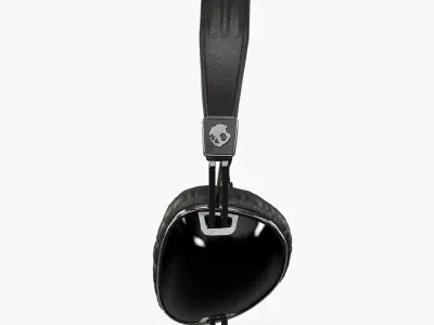 Skullcandy Navigator Black headphones Low-poly 3D model