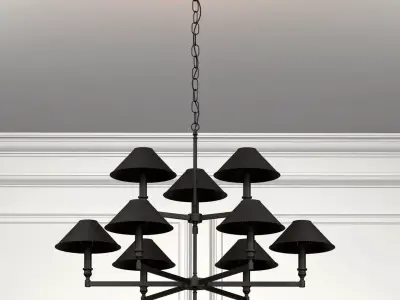 Loft Ventana Chandelier 3D model
