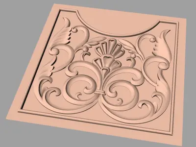 Artcam Aspire 3D relief models STL Files used for CNC E637 3D model