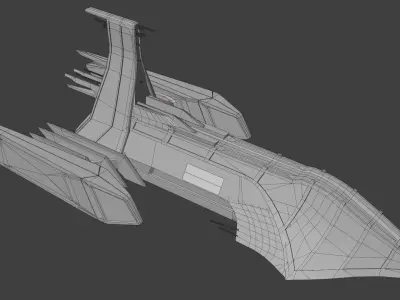 Star Trek Osler-Class Starship Low-poly 3D model