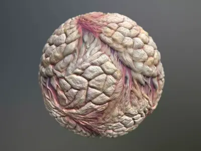 Material Skin Monster 41 Seamless PBR Texture Texture