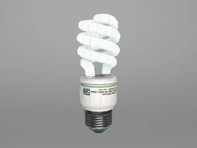 Fluorescent 3D Lowpoly PBR 1K Texture Low-poly 3D model