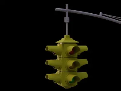 Street lights 3D model