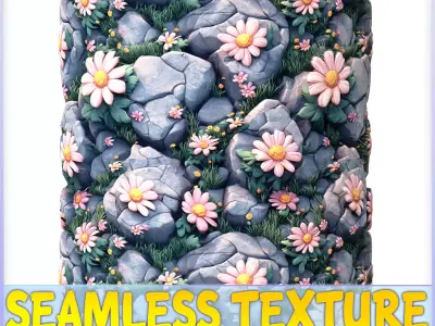 Stylized Stone Floor Seamless Texture Texture purchase