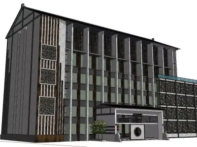 vacation spot-Resort-Fashion Leisure Hotel-0170 3D model