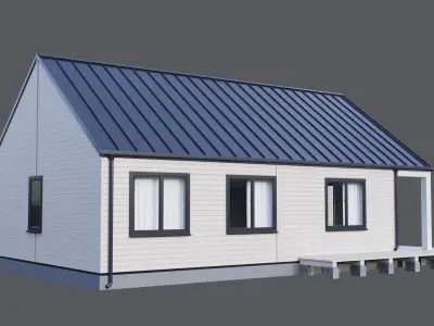 House 6 - residential building 3D model 3D model