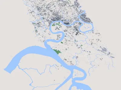 Ho Chi Minh City Vietnam 3D model