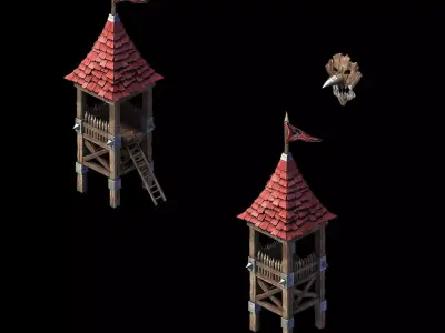 Steam Harbour - Campsite - Sentinel 10 3D model