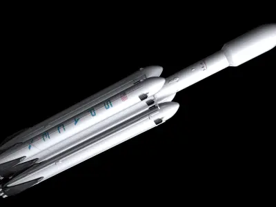 Falcon Super Heavy  3D model
