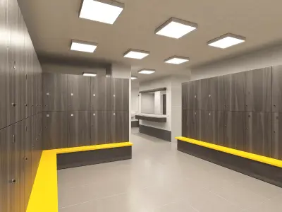 Locker Room 1 3D model